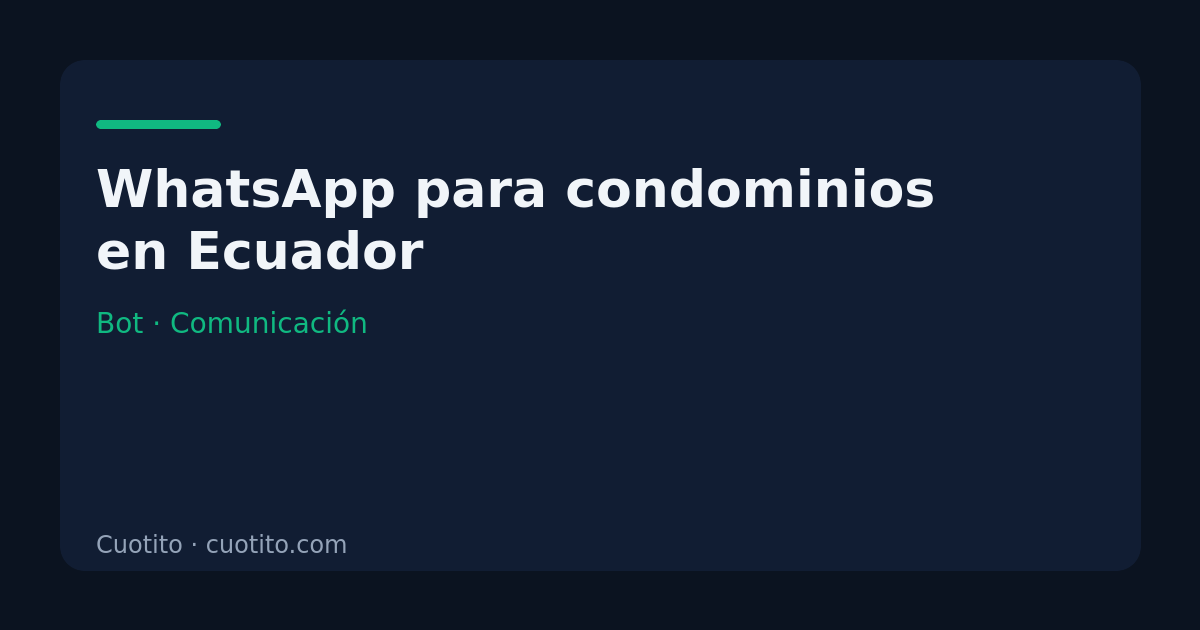 Conversación de WhatsApp de una administración de condominio con residentes